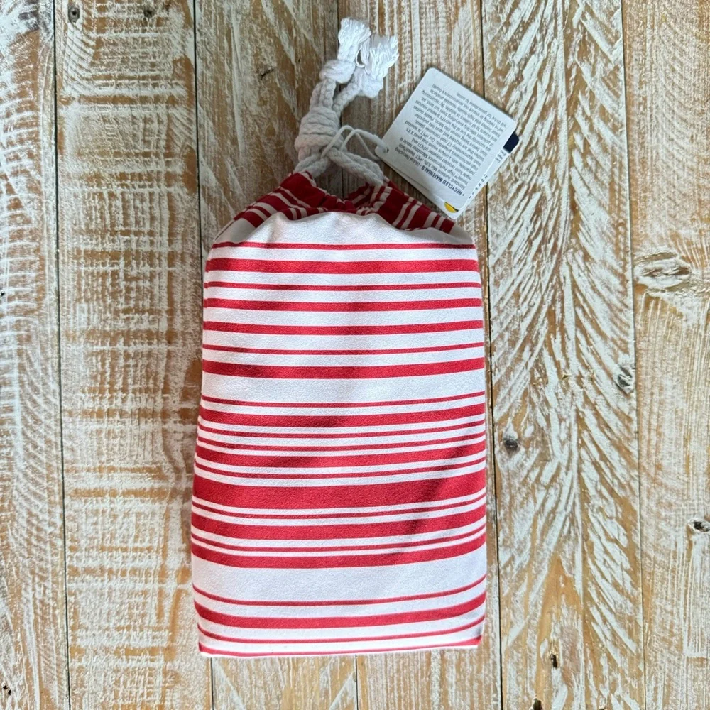 ❣️BeachTech High Performance Red Stripe Beach Towel❣️ ~large 30